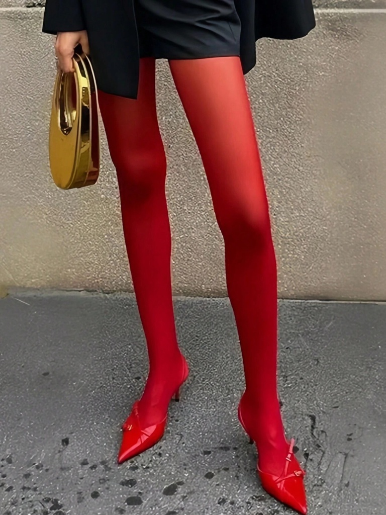 MALLAS SEMITRANSPARENTES ROJO