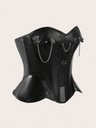 CORSET DE CUERO NEGRO