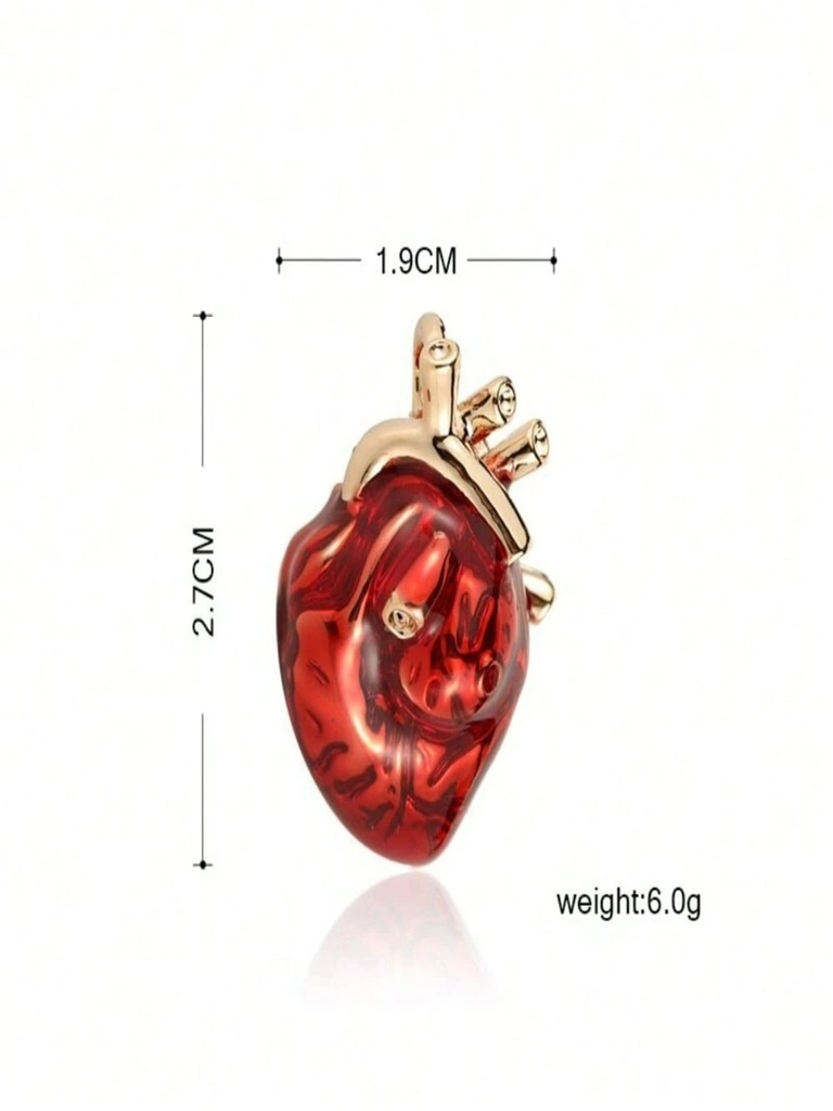 PIN DE CORAZÓN REALISTA