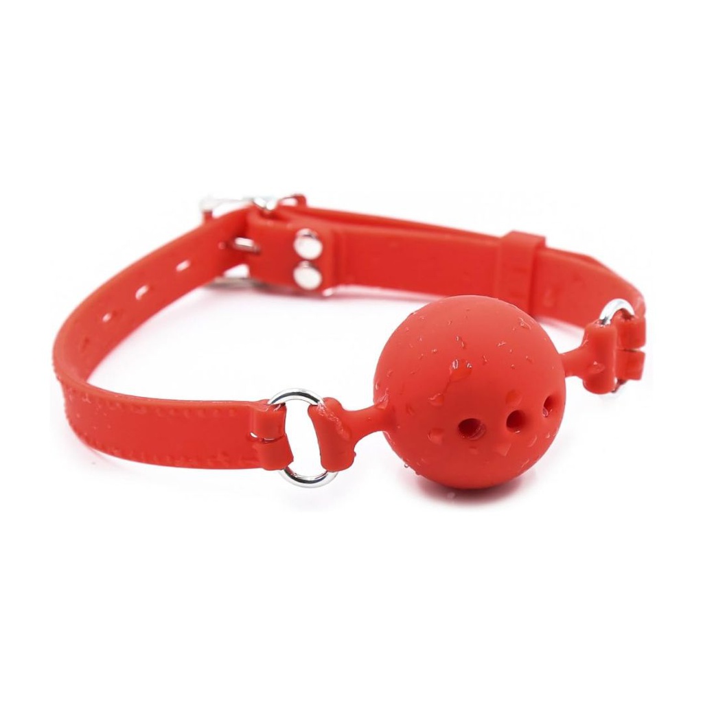 MORDAZA DE BOLA TRANSPIRABLE DE SILICONA