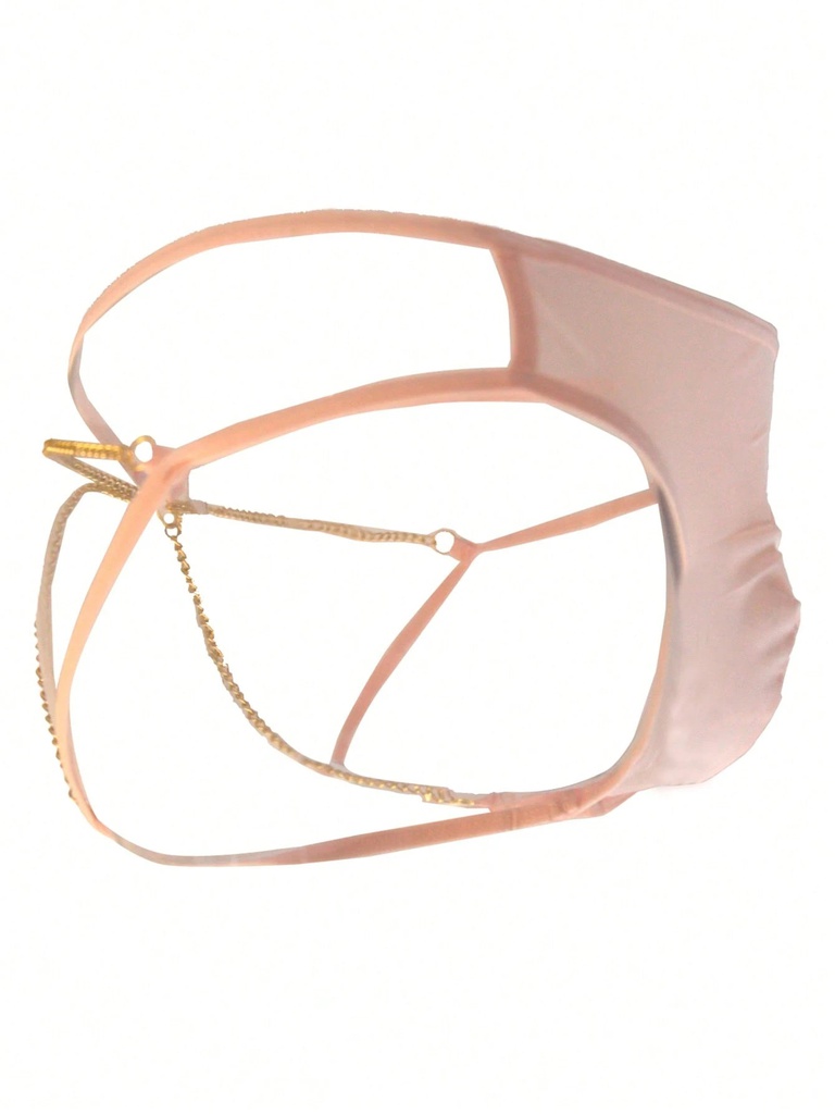 TANGA TRANSPARENTE CON CADENAS