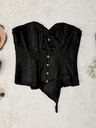 CORSET DE TOP BUSTIER NEGRO