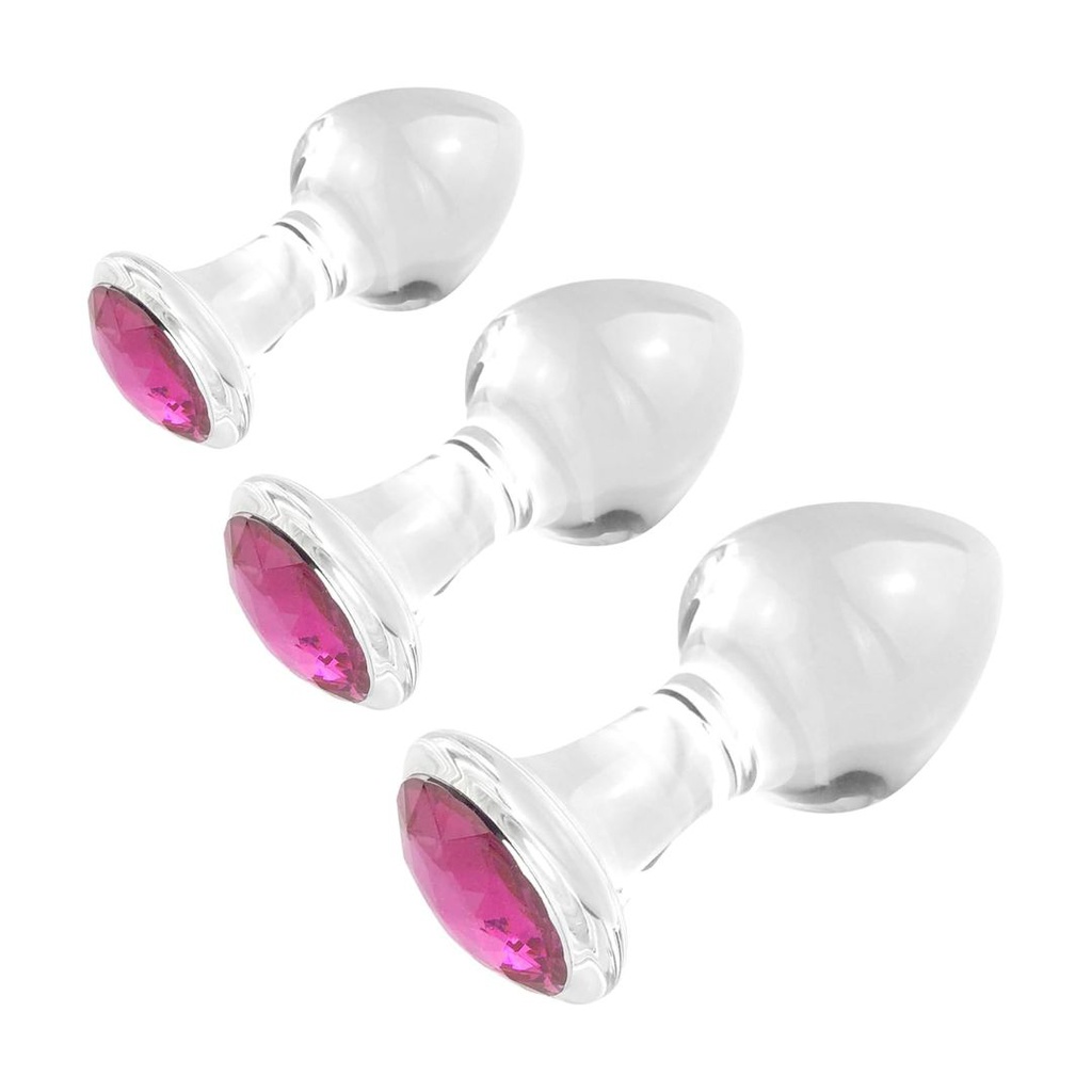 PLUG TRANSPARENTE DE CRISTAL