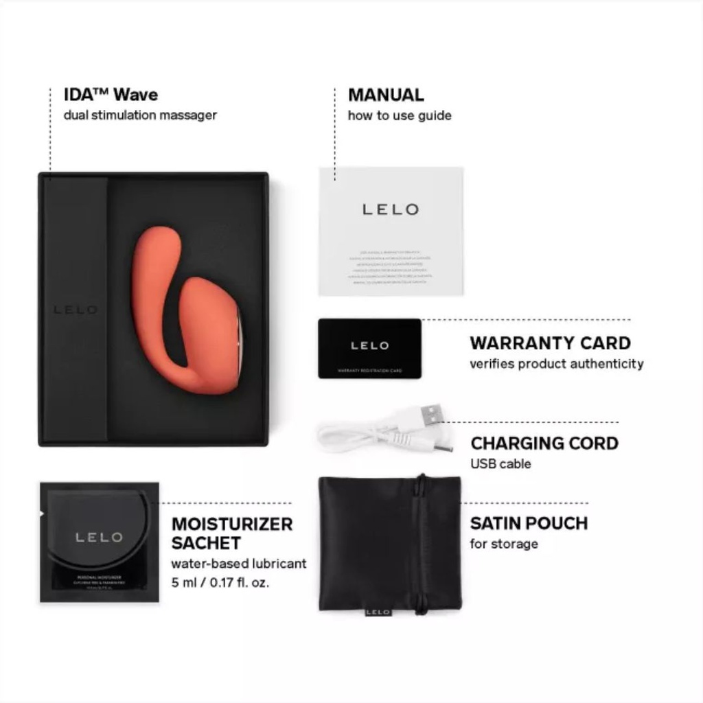 VIBRADOR PARA PAREJAS LELO IDA WAVE CON APLICACION