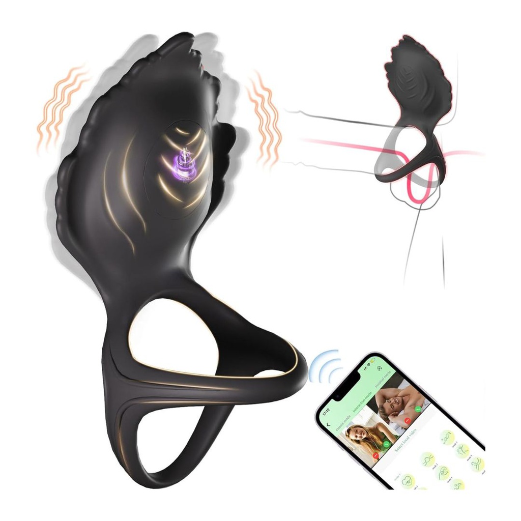 ANILLO VIBRADOR FOLIA CORTO PARA SEXTING