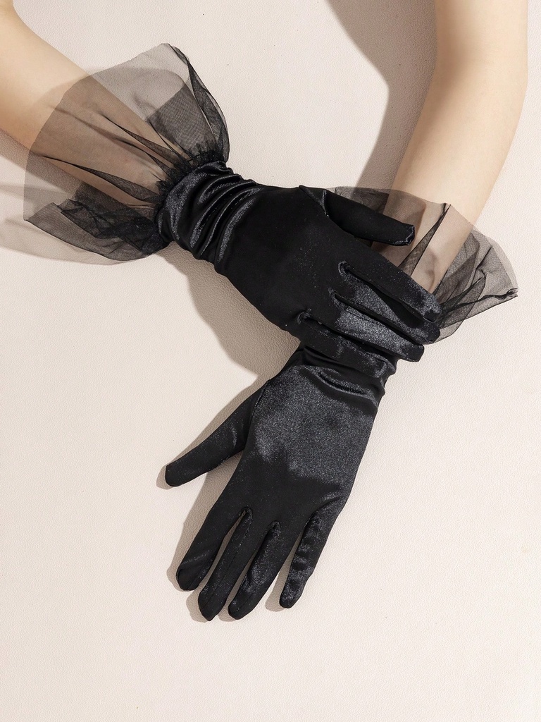 GUANTES CORTOS ÓPERA NEGROS