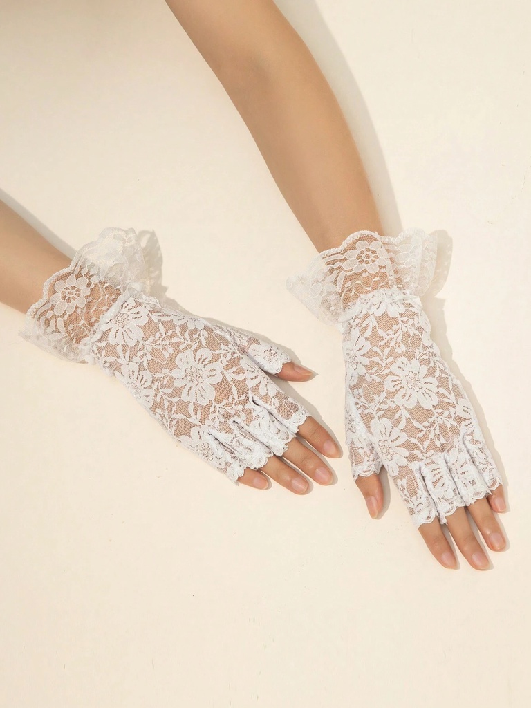 GUANTES CORTOS FINGERTIPS BLANCOS