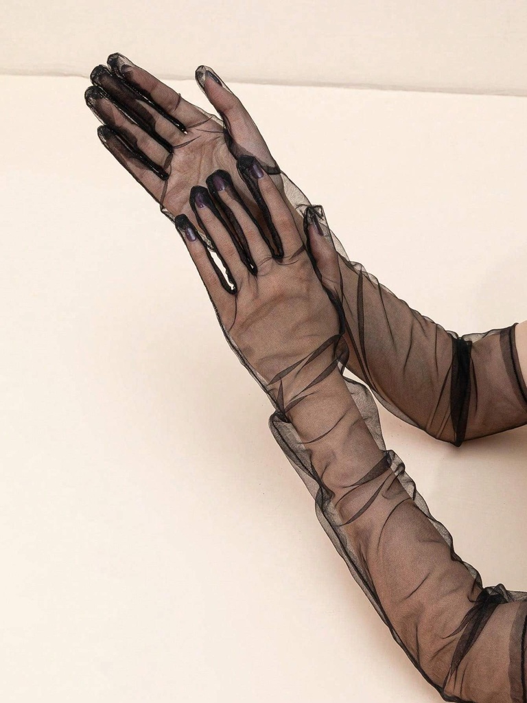 GUANTES LARGOS SHADOW NEGROS