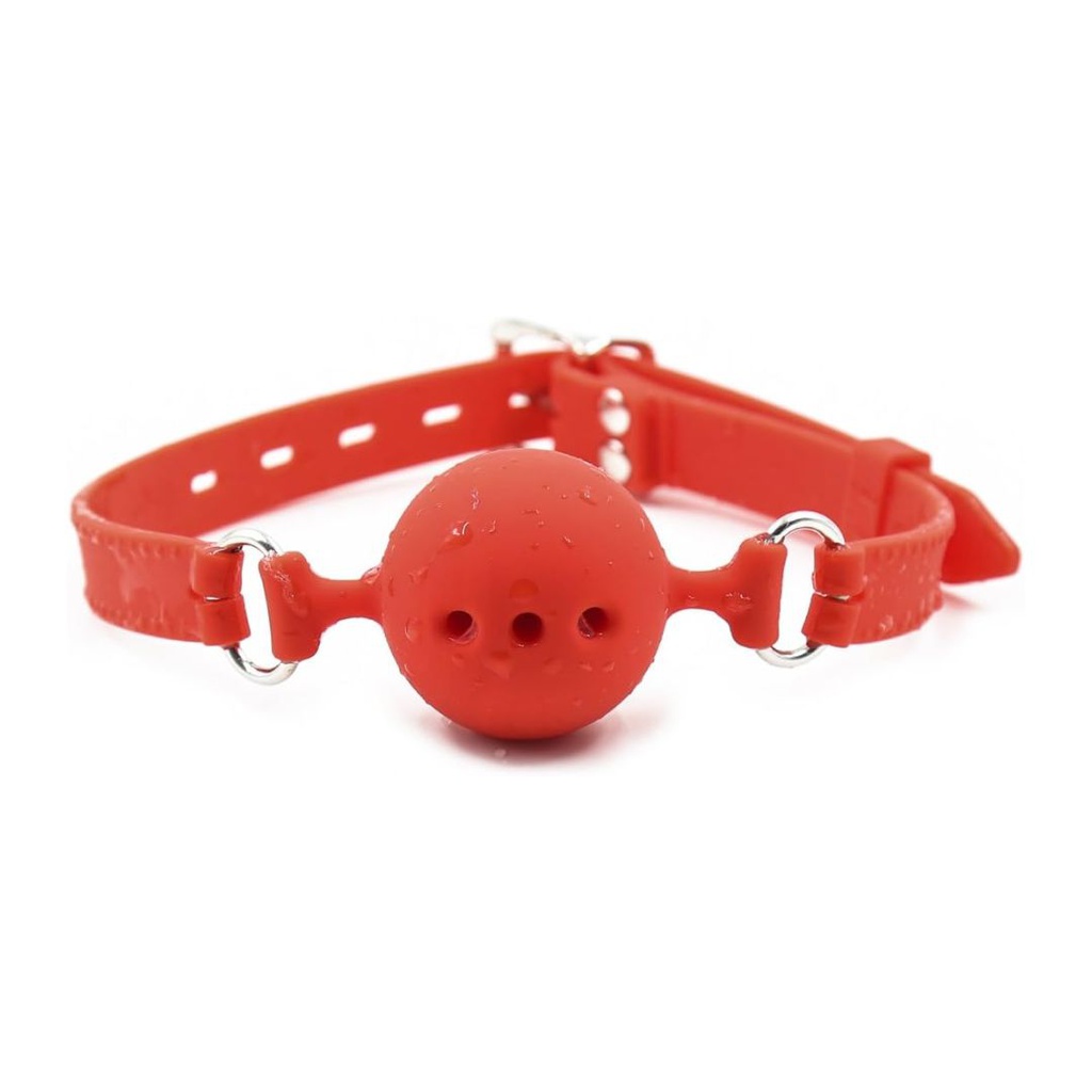 MORDAZA DE BOLA TRANSPIRABLE DE SILICONA