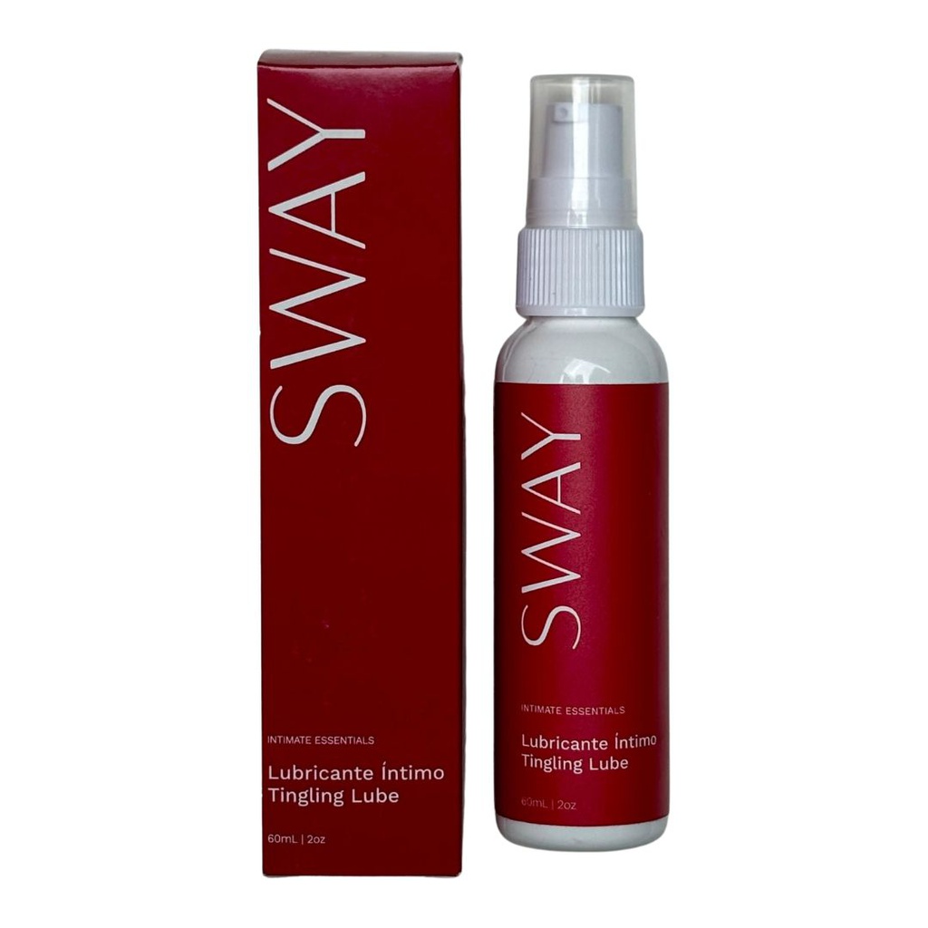 LUBRICANTE SWAY FUSION ESTIMULANTE DE FRESA CON ÁCIDO HIALURÓNICO 60ML