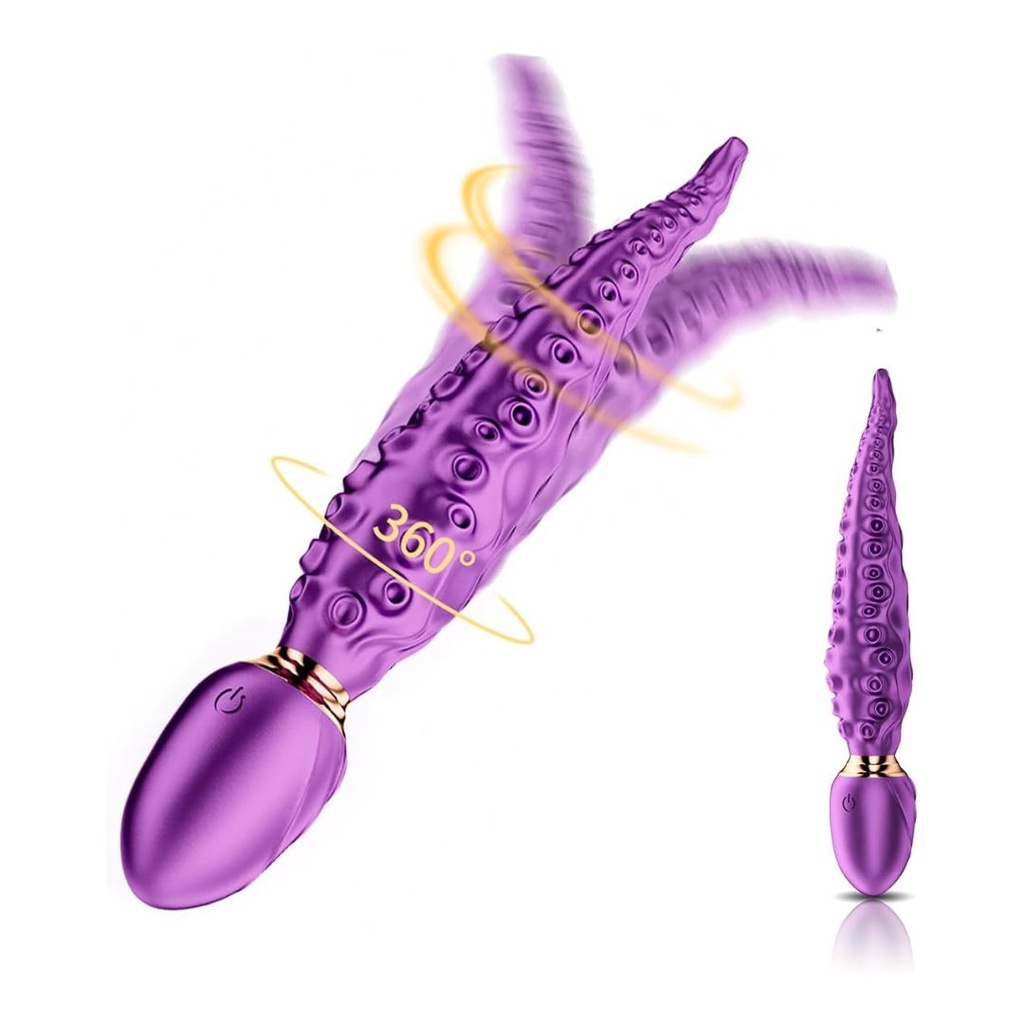 VIBRADOR DILDO DE TENTÁCULO GIRATORIO