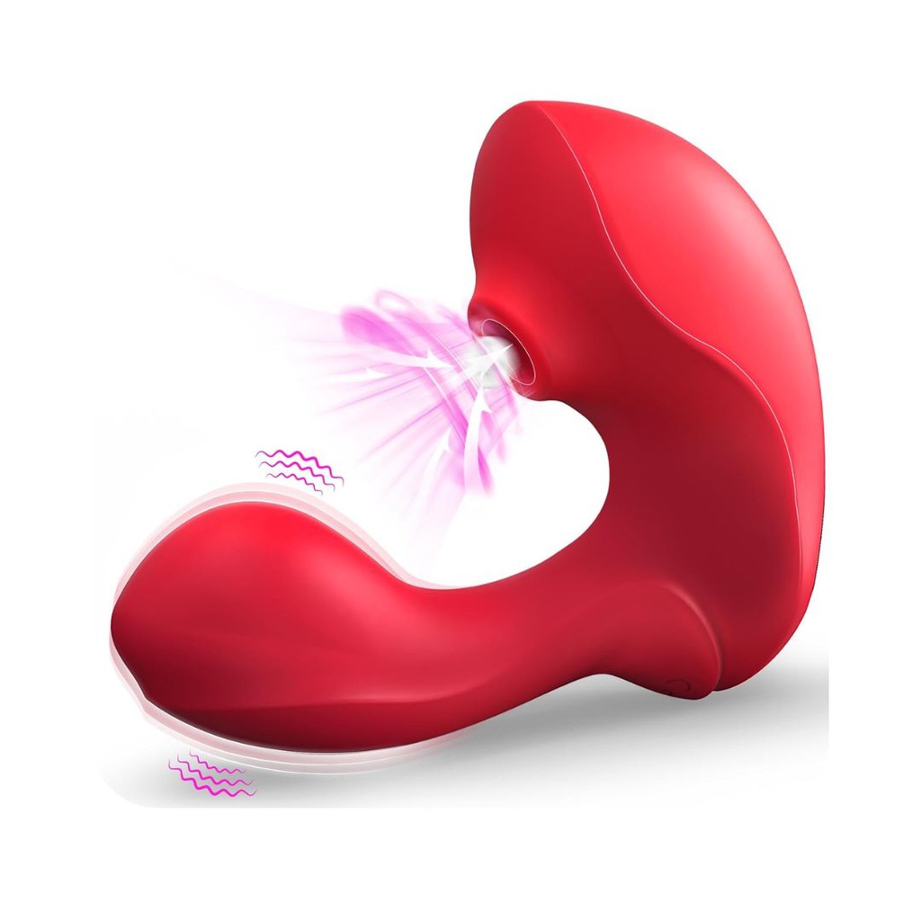 SUCCIONADOR HEART CLÁSICO 2.0 CON MINI DILDO VIBRADOR