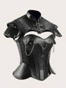 CORSET DE CUERO NEGRO