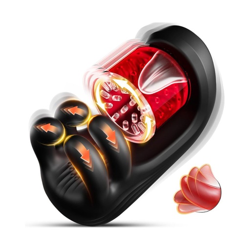 MASTURBADOR ASTROKER CON VIBRADOR DE GLANDE 360°