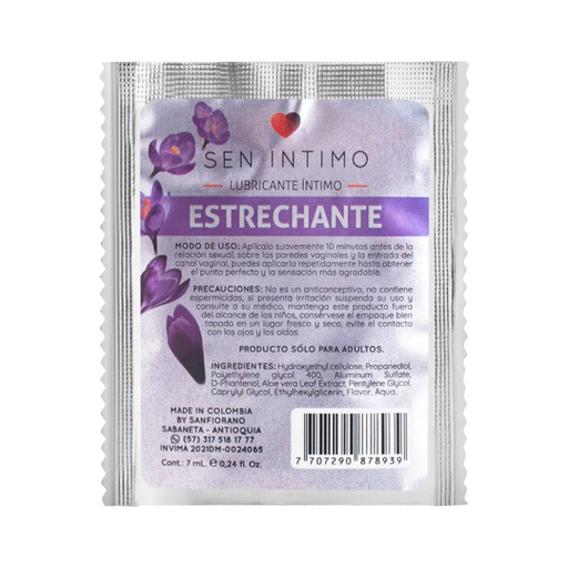 SOBRE DE GEL SEN INTIMO ESTRECHANTE 7ML