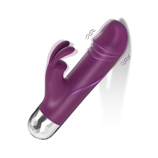 VIBRADOR BUNNY BALA CON ESTIMULADOR DE CLITORIS PARA SEXTING