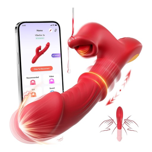 VIBRADOR DILDO DE PUNTO G Y ESTIMULADOR DE CLÍTORIS (APP)