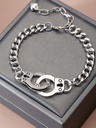 PULSERA GRUESA DE CADENA CON ESPOSAS