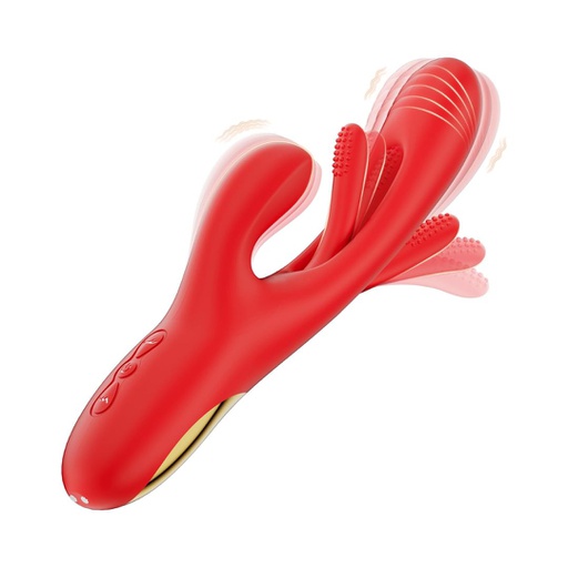 VIBRADOR DILDO FLAPPING 1.0 DE PUNTO G Y ESTIMULADOR DE CLÍTORIS