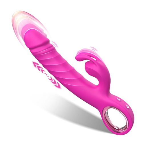 VIBRADOR DILDO DE PUNTO G Y ESTIMULADOR DE CLÍTORIS PARA SEXTING (APP)