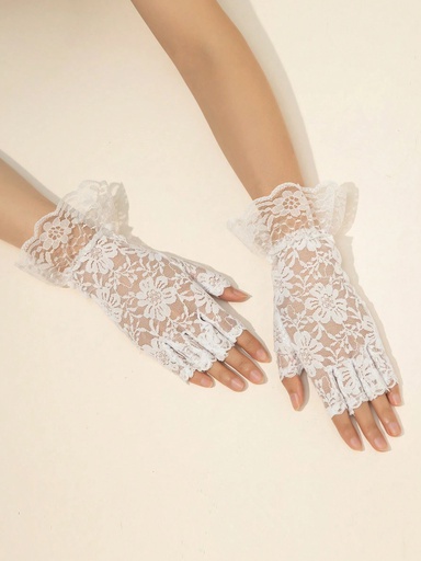 GUANTES CORTOS FINGERTIPS BLANCOS