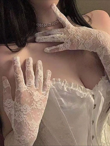 GUANTES LARGOS BRIGERTON BLANCOS