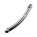 DILDO DOBLE METÁLICO 22CM